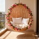 thumbnail image 1 of Flor artificial de seda para colgar en la pared | 2 m de largo con 69 flores | Colores rosa, blanco, amarillo y rojo | Decoración para bodas, fiestas y dormitorios | Decoración para interiores y, 1 of 6