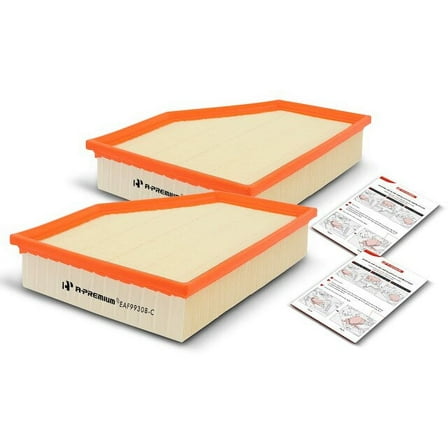 Engine Air Filter Set 2 - Compatible with 2019 - 2022 BMW X7 3.0L 6-Cylinder 2020 2021