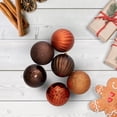 thumbnail image 2 of Northlight 100ct Shatterproof 3-Finish Christmas Ball Ornament Set 2.5" - Brown/Orange, 2 of 4