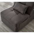 thumbnail image 5 of UHOMEPRO Folding Sofa Bed Chair, Single Folding Ottoman Sofa Bed, Sleeper Folding Chair with Linen Fabric, Sleeper Couch Bed for Living Room and Bed Room, Dark Gray, 5 of 12