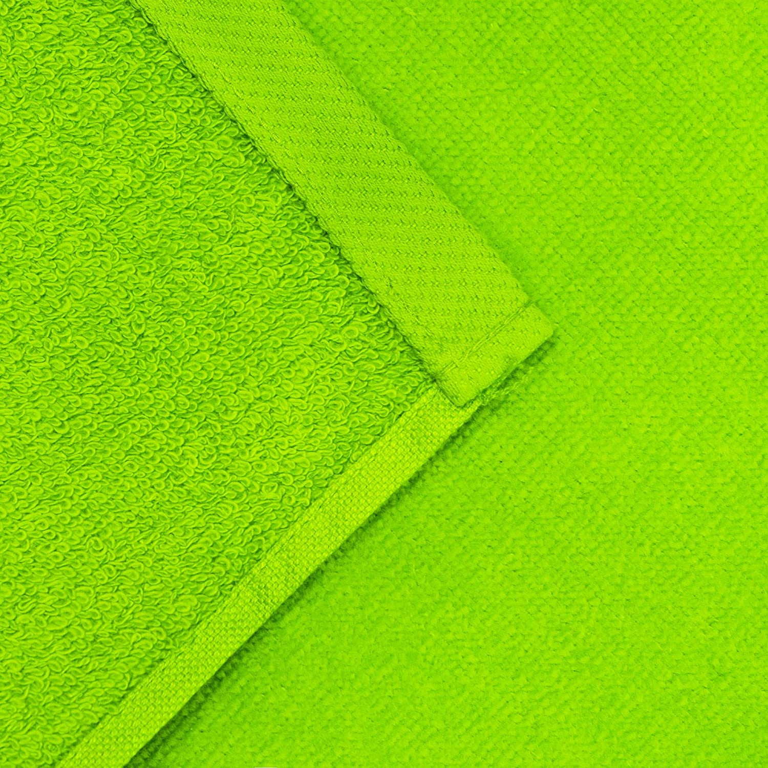 Beachland - Solid Beach Towel 30 x 60 inch Pool and Resort Style - 100% Cotton - Extra Soft and Absorbent (Lime, 1 Towel)