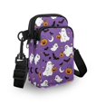thumbnail image 3 of XYZCANDO Purple Ghost Cellphone Purses with Crossbody Strap Mini Cross Body Handbags for Kids Girls Cute Cellphone Purse for Travel Shop Mini Crossbody Handbag Small Lightweight Wallet Money Bag, 3 of 7