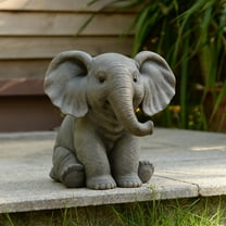 7" H Sitting Baby Elephant