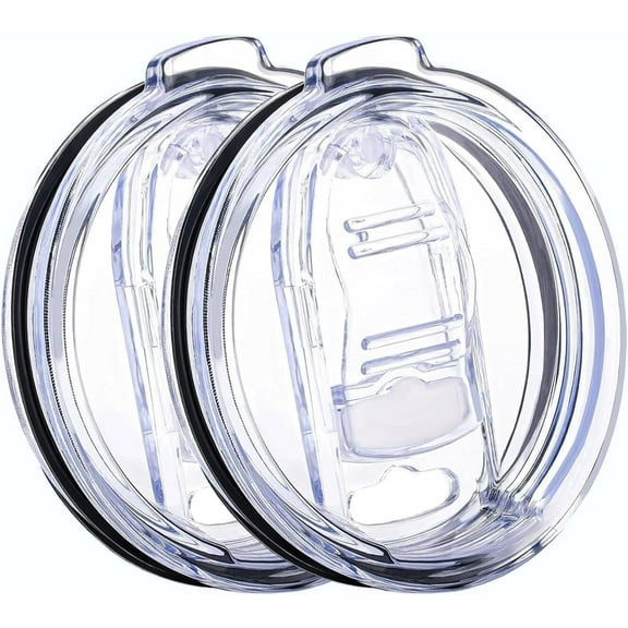 RUseeN 2 Pack 30oz Tumbler Lid, Replacement Tumbler Lid for 30oz, Splash Resistant Lids, Covers for 30oz Tumbler, Cup