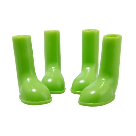 Janrevotw 4pcs Dog Shoes Waterproof Anti-Slip Elastic Pet Protection Rain Boots Pet Rain Shoes Dog Shoes Shoe Covers Cat High Top Rain Boots Anti-Slip Dog Shoes