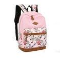 thumbnail image 5 of Matching Floral Backpack Purse Set - Travel Bundle with Crossbody Bag and Pencil Case Adult Gift Combo(Pink), 5 of 7