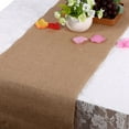 thumbnail image 3 of Hessian Table Runner Table Runner Nature Hessian Jute Burlap Ribbon Rustic Table Runner Crafts Chair Home Wedding Party 30x200cm, 3 of 4