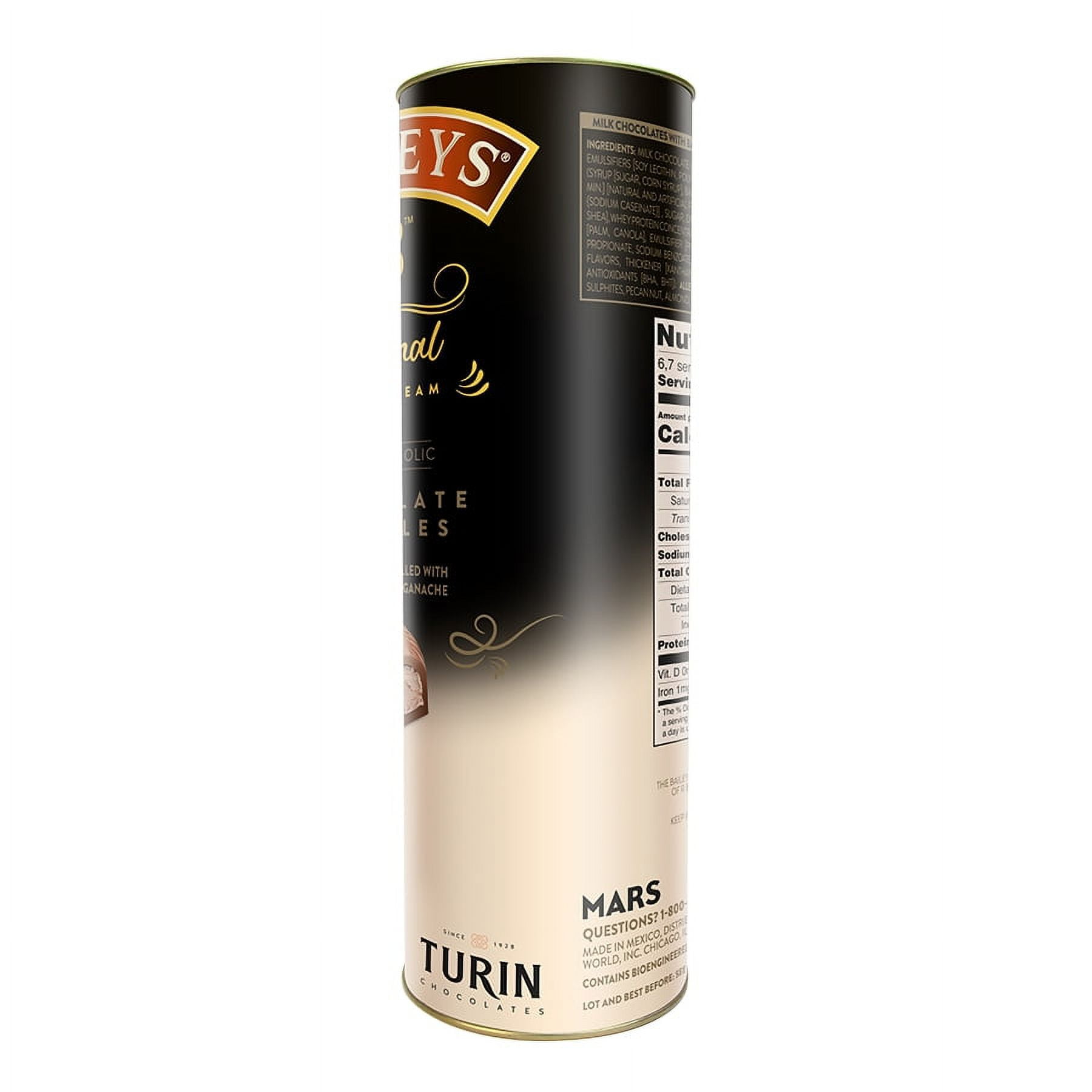  Turin Baileys Milk Chocolate Truffles, Milk Chocolates Filled  With Baileys Flavored Non-Alcoholic, 7oz Tube Great for Gifts and Treats :  Grocery & Gourmet Food