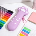 thumbnail image 1 of Funda para estuche para estudiantes, soporte para bolígrafos con cremallera de silicona, organizador de papelería de sobremesa con gran capacidad para colegio y oficina, 1 of 6