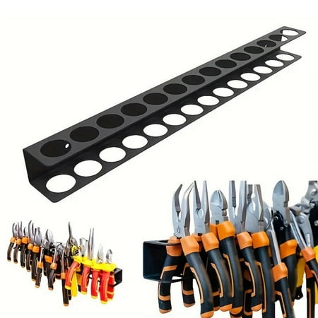 Tool Rail Rack Holder Screwdriver OrganiserWall Mounted Hold 14Screwdriver -B