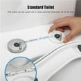 thumbnail image 4 of Upgrade Toilet Seat Fixings Quick Release, 2-Pack Universal Toilet Seat Hinges, 4 of 5