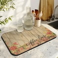 thumbnail image 2 of Coffee Bar Mat Accessories for Countertop Absorbent Hide Stain Rubber Backed Dish Drying Mats for Kitchen Counter Draining Pad Decor Gift Fit Under Coffee Maker Coffee Pot Espresso Machine (20x12in), 2 of 5