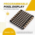 thumbnail image 2 of WS2812B LED Matrix Panel Programmable Pixel Display for -XIAO DIY Lighting Projects XIAO-6x10-RGB-Matrix A, 2 of 7