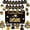 A002- Gold, variant on 2026 Graduation Decorations, Graduation Party Decorations, Blue and Black Balloons, Congrats Grad Banner, Graduation Photo Props, Photo Booth Props, Class of 2026 Banner, 12 In,