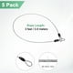 thumbnail image 3 of Uxcell 5-Pack Candado de Seguridad con Cable, 3FT 5mm Recubierto de Acero Inoxidable, Cable de Equipaje Resistente a Cortes de Acero Trenzado [Transparente], 3 of 6
