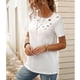 thumbnail image 2 of Camiseta, camiseta rota, camiseta redonda rota, camiseta rota, camiseta para mujer, rendimiento confiable, 2 of 7