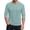13#Turquoise, variant on Mens 3/4 Sleeve Henley Shirts 3-Button Moisture Wicking Tee Solid Color Soft Basic Casual Tshirt