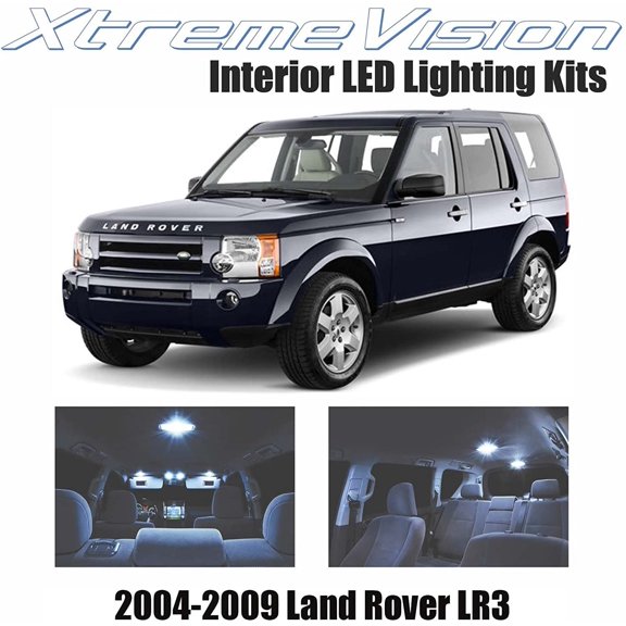 Xtremevision Interior LED for Land Rover LR3 2004-2009 18 Pieces Cool White Interior LED Kit Installation Tool