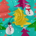 thumbnail image 2 of Dreamtimes Christmas Snowman Round Tablecloth 60", Waterproof Stain and Wrinkle Resistant Washable Decorative Table Covers for Kitchen Dining Tabletop Party Outdoor Picnic, 2 of 7