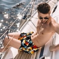 thumbnail image 2 of luoweisi Men's Beach Shorts Quick Dry Swim Trunks with Mesh Lining Penguin L, 2 of 5