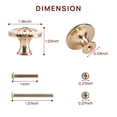 thumbnail image 3 of FGY 10pcs Kitchen Cabinet Knobs Pulls, Metal Round Cabinet Knobs, Drawer Dresser Handles Cupboard Door Heavy Knobs, Kitchen Cabinet Hardware with Screws for Bathroom Drawer, 1.18inch, White, 3 of 7