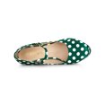thumbnail image 4 of BLISSFUL STEP Women's Shoe Polka Dots Mary Janes Stiletto Heels Platform Ankle Strap Close Toe  Pumps Dark Green 7, 4 of 7