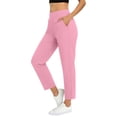 thumbnail image 2 of Chbgutlmr Golf Pants for Women High Waisted Straight Leg Relaxed Fitting Trousers Casual Summer Stretch Yoga Workout Cropped Pants, 2 of 9