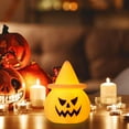 thumbnail image 2 of ChicYu Halloween Pumpkin Electronic Candle Lamp Decoration Prop Ornament Light-Up Toy Pumpkin Lantern Party Decor for Halloween Party or Home Display​, 2 of 5