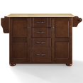 thumbnail image 3 of Crosley Eleanor Natural Wood Top Kitchen Island in Mahogany, 3 of 16
