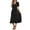 Black, variant on Aayomet Plus Size Dresses Women V Neck Lace Up Short Sleeve Solid Pleated Dresses Pleated Long Dress,Red XL