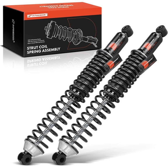 A-Premium Rear Pair (2) Complete Strut and Coil Spring Assembly Compatible with Ford F-150 F150 1985-1996, F-250 F250 1980-1996, RWD Only, Driver and Passenger Side