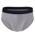 thumbnail image 4 of Birdeem Mens Household Fallow Ventilate Polyester Underwear Solid Color Open Briefs, 4 of 9