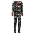 thumbnail image 3 of MUXiin Christmas Pajamas For Family,Family Matching Christmas Pajamas Set Holiday Print Top and Plaid Bottoms for Parents Kids, 3 of 7