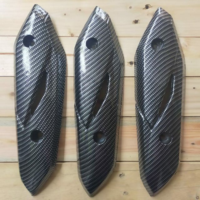 Tapa de escape + tapa de ventilador carbon beat new esp 2016-2019 paquete de carbono
