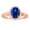 Rose Gold, variant on 8 x 6 in. 14K Rose Gold Oval Sapphire Vs2 Gemstone Ring
