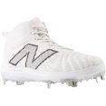 thumbnail image 7 of New Balance Men's Fuelcell 4040V7 Mid Metal Baseball Cleat White/Grey Medium 10, 7 of 7