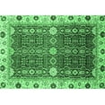 thumbnail image 1 of Ahgly Company Indoor Rectangle Abstract Emerald Green Modern Area Rugs, 7' x 9', 1 of 4