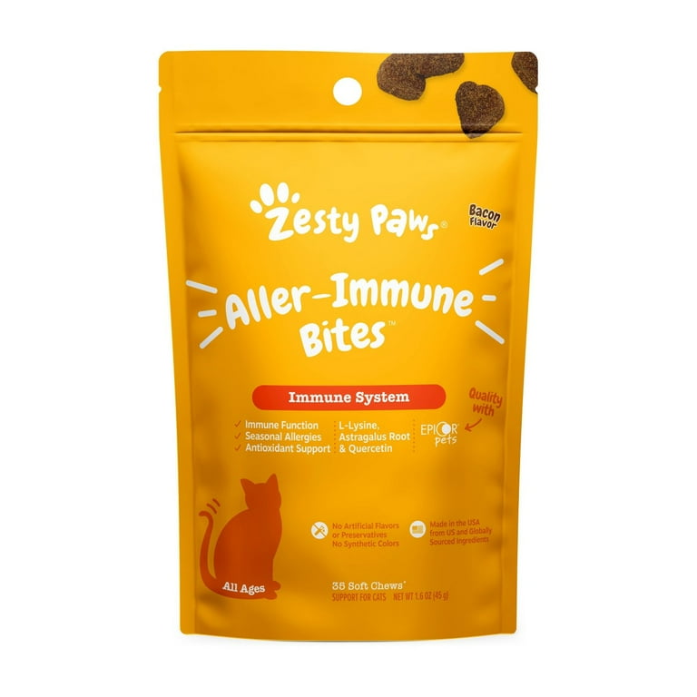 Zesty Paws Immune System Aller Immune Bites for Cats Allergy