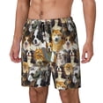 thumbnail image 2 of Balery Cute Dog Mens Swim Trunks Swim Shorts for Men Quick Dry Inseam Beach Shorts with Compression Liner Pocket-Large, 2 of 9