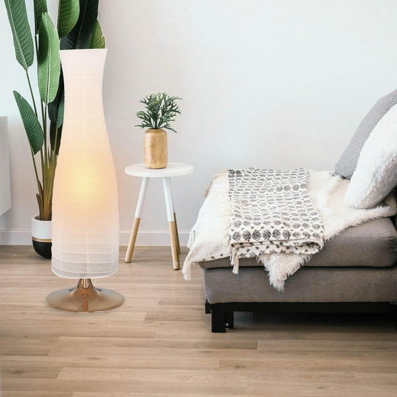 ELAYARD White Paper Floor Lamp Shade Foldable Replacement Cover for Home Living Room