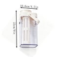 thumbnail image 3 of 1L Cold Brew Coffee Maker Pitcher with Built-in Mesh Filter, Transparent Plastic Iced Tea Beverage Dispenser, White Water Storage Kettle, 3 of 6