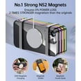thumbnail image 5 of Magnetic Clear for iPhone 11 Case with Exlusive Build-in Camera Cover [No.1 Strong N52 Magnets] [Compatible with Magsafe] for Women Girls Phone Case (6.1")-Black, 5 of 13
