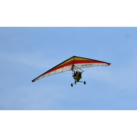 Canvas Print Air Show The Plane Hang Glider Stretched Canvas 10 x