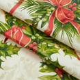 thumbnail image 6 of Christmas Red Holly Traditions Floral Print 60 x 84 inch Rectangle Vinyl Flannel Back Dining Tablecloth, 6 of 10