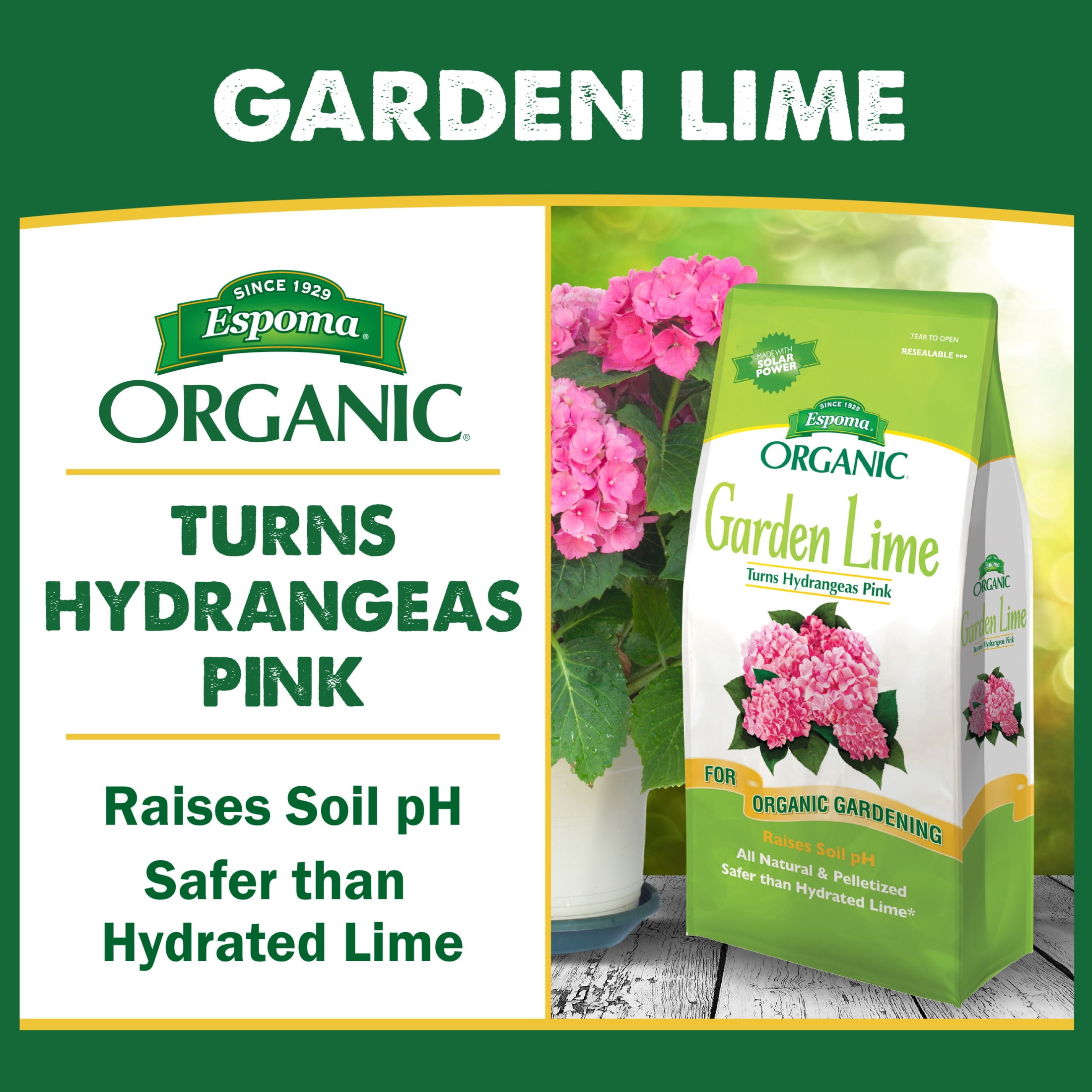 Espoma Organic Garden Lime 5 lb Fertilizer - Covers 135 sq ft