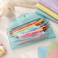 thumbnail image 5 of Lunxisen 1 Pcs Colorful Pencil Pouch Makeup Brush Bag Portable Travel Organizer Cute Multi-functional Case, 5 of 9