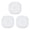 White 3pcs, variant on OIUR 3/5/10Pcs Floor Drain Mat Easy Installation Effective Residue Filter Anti-clog Shower Drain Cover Leak-proof Drain Strainer