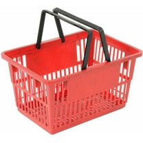 Good L ® Large Shopping Basket with Plastic Handle 33 Liter 19-3/8"L x 13-1/4"W x 10"H Red