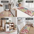 thumbnail image 5 of Pioneer Flower Floral Print Pattern Kitchen Rugs Sets Of 3,Kitchen Runner Rugs Non Skid Washable,Decorative Kitchen Floor Mats for Kitchen,Sink,Laundry,17"x30"+ 17"x47" + 17"x59", 5 of 6