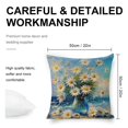 thumbnail image 2 of Oil painting vase daisies Linen toss pillowcase decoration pillowcase gifting preferred 20x20 inch cushion cover 2 sets sofa pillowcase sofa bedroom living room car, 2 of 8